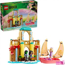 LEGO 75681 Glinda, Elphaba y Nessarose en Shiz University Set de Construcción de Fantasía, Edificio 2 plantas, Balcones, Sala Libros, Accesorios Oz +7 años