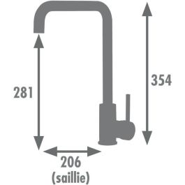 Edouard Rousseau AAAQX09927 Mezclador de lavabo SOTO Cromo