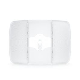 Ubiquiti 5 GHz LTU client that establishes extremely long-distance wireless links with an LTU Rocket serving as its base station Ubiquiti 5 GHz LTU client that establishes extremely long-distance wireless links with an LTU Rocket serving as its base station