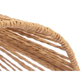 Giftdecor Lámpara de Techo Vuelo Cuerda 35 cm, Metal y Papel, Color Negro/Marrón, para Bombilla E27 (No Incluida) (Set de 6)