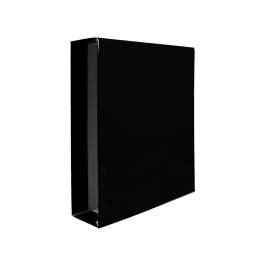 Liderpapel Archivador de Palanca Cartón DIN-A4 Documenta, Lomo 75mm, Negro