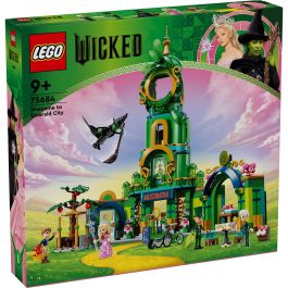 LEGO 75684 Wicked Bienvenido a Emerald City - Juguete coleccionable con Glinda y Elphaba