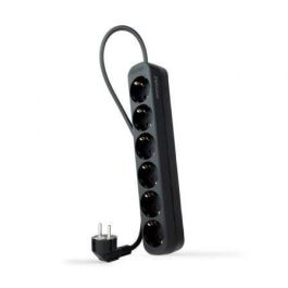 Nanocable 10.37.0006-NS-BK Regleta 6 Tomas Corriente con Toma Tierra, Protección Infantil, Cable 1.4m, 3680W, Negra Precio: 10.50000006. SKU: B1F5FGLSTN
