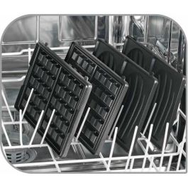 Tefal SW854D16 Sandwichera y gofrera, Plancha de 700W, Acero Inoxidable y Negro