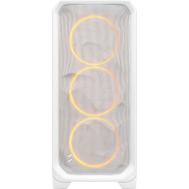 Fractal Design Caja Meshify 3 White RGB TG Clear Tint FD-C-MES3A-07 - Torre, Blanco, Ventiladores ARGB, Control RGB Web