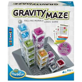 Gravity Maze juego de lógica, Puzzle, Circuito-Bola-Construcción, 60 retos, 8 años-Ravensburger, 76433, ThinkFun