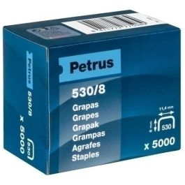 Grapas Petrus Clavadora 530/ 8 Mm. Cobreadas Caja De 5000 Precio: 11.49999972. SKU: BIX77508