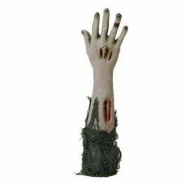 Mano Zombi Sangrienta con Movimiento y Sonido 42 cm para Decoración de Halloween