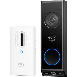 Eufy E340 Videoportero Inteligente con Doble Cámara, Visión Nocturna a Color 2K, Cableado o Batería, Almacenamiento Local, Detección de Entregas
