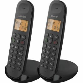 Logicom LOG1695682814656 Teléfono Fijo Inalámbrico DECT ILOA 250 DUO, Negro, Sin Contestador Automático