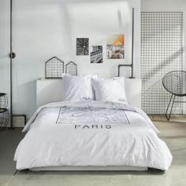 Today Juego de Cama JAVA para 2 Personas 240x220 cm Algodón Estampado París Blanco TOD3574641256661 Precio: 35.69000028. SKU: B1KB8MZNEZ