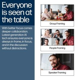 HP Studio V52 Barra de Video USB Premium para Reuniones con Calidad de Imagen y Audio Avanzados