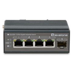 LevelOne IGU-0501 Switch Industrial Gestionado 4x Gigabit Ethernet + 1x SFP, Montaje DIN, 10 Gbit/s, Negro Precio: 129.79000023. SKU: B184XDD7XK