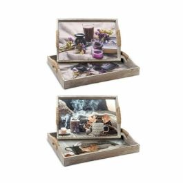 DKD Home Decor Bandeja Scandi Mdf Variedad de Colores y Diseños para Decoración, Set de 2 piezas de 40x30x6 cm Precio: 41.68999945. SKU: S3038768