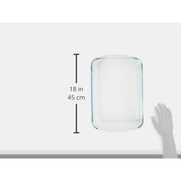 Pyrex Iconic'S Fuente Rectangular para Horno de Vidrio Borosilicato Transparente 40x27x6 cm Apta Lavavajillas y Microondas