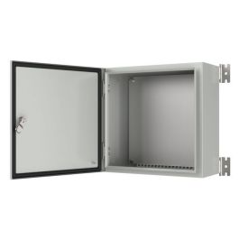 Lanview Wall-Box IP65 con placa de montaje, 400x400x200mm, resistente al agua y polvo, RAL7035