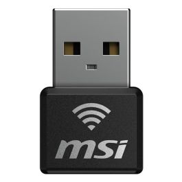 MSI Nano Adaptador Wifi6 USB GUAX18N - WiFi 6 (802.11ax), 2.4GHz/5GHz, USB 2.0, Compatible con Windows 10/11