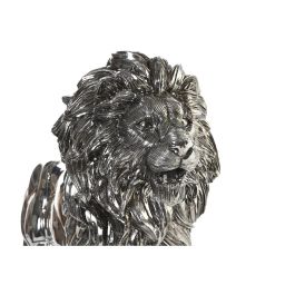 DKD Home Decor Figura León Moderna de Resina Plateada 17.5x38.5x55.5 cm DKD Home Decor Figura León Moderna de Resina Plateada 17.5x38.5x55.5 cm