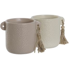 Vela Scandi DKD Home Decor Beige Marron 9 x 9 x 12 cm (6 Unidades) Vela Scandi DKD Home Decor Beige Marron 9 x 9 x 12 cm (6 Unidades)