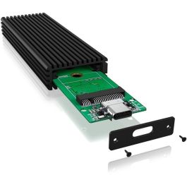 ICY BOX IB-1816M-C31 Carcasa Externa M.2 NVMe SSD USB-C 3.1 Gen 2 10Gbps Aluminio Negro