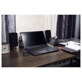 Kingston IronKey Vault Privacy 50C - Llavero USB-C 256GB, Cifrado Hardware AES-256, FIPS 197, Resistente Agua IPX8, 230 MB/s - Negro/Azul