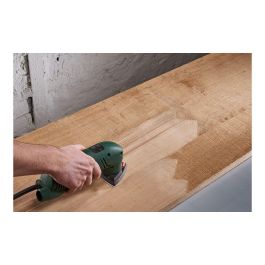 Wolfcraft 1850000 - Hojas abrasivas adhesivas de corindón, grano 40, 90 x 95 mm, para madera y metal, pack de 5 unidades