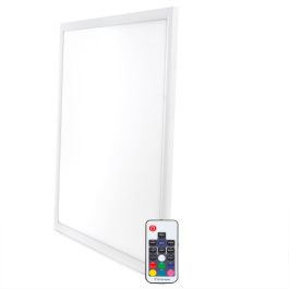 Panel LED Extraplano Superslim 60x60cm 30W RGB con Control Remoto 12mm para Falso Techo IP25 40.000h [HO-P-RGB-30W]