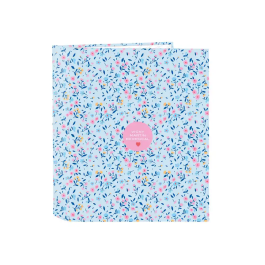 Carpeta de anillas Vicky Martín Berrocal Paraíso Azul Rosa A4 27 x 33 x 6 cm