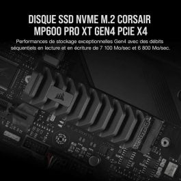 Unidad de estado sólido Corsair MP600 PRO XT - NVMe PCIe M.2 de 2 TB (CSSD-F2000GBMP600PXT)