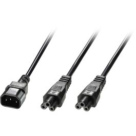 LINDY Cable de Alimentación IEC-Y C14 a 2x C5, 2.5m