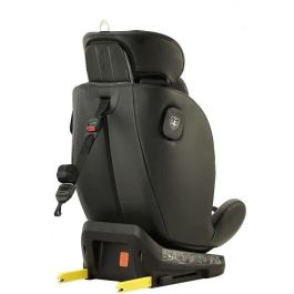 BBGO Silla Coche Giratoria Wondersafe I-SIZE 40-150 cm (0-12 años) ISOFIX, Gris, Fibra Bambú y Piel Sintética - BBG8437027499029