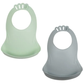 Thermobaby Set de 2 Baberos Bibou Verde Celadon - Charm Gris AAAMI10104 Precio: 24.69000039. SKU: B16PREK3VR