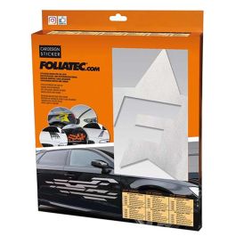 Pegatina Para Coche Diseño F-Star Plata FO33974 Pegatina Para Coche Diseño F-Star Plata FO33974