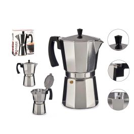 Cafetera Aluminio 12 Tazas Con Asa Kinvara 13X25CM (12 Unidades) Precio: 199.49999993. SKU: B1KK7XA853