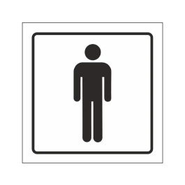 Syssa Señal de Aseos Caballeros en PVC 105x105 mm Precio: 1.49999949. SKU: B1J8592365