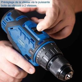 Scheppach C-DTB74/2-X Taladro Destornillador 20V IXES, 50 Nm, Portabrocas 13mm, Kit: 2 Baterías, Cargador, 74 Accesorios y Caja