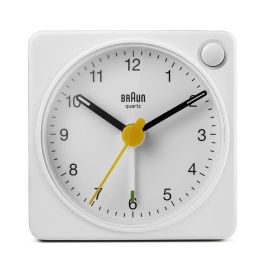 Reloj Despertador Clásico Analógico Blanco BRAUN BC-02-XW