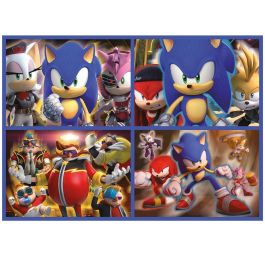 Educa Puzzle Multi 4 50-80-100-150 Sonic Neon 19631 Educa Brilla en la Oscuridad