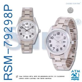 SAMI Reloj Unisex con Fecha 12 Nos 3ATM IPS Correa de Acero - Referencia FECHA Precio: 23.6313. SKU: B1869PDYRN
