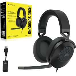 Corsair CA-9011270-UE Auriculares Gaming HS65 con Sonido Envolvente y Acabado Carbono