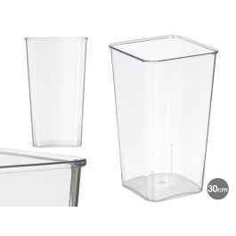 Giftdecor Jarrón Cuadrado Acrílico Transparente - Medidas: 30.7 cm Alto, 16.2 cm Ancho, 16.2 cm Largo, Base 12 cm (18 Unidades) Precio: 82.49999978. SKU: B1BJM2WXXG