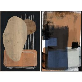 DKD Home Decor Cuadro Urban Multicolor 84 x 123 x 4.5 cm (2 Unidades) Precio: 134.78999974. SKU: B13MY4CY89