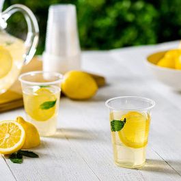 Algon Set de 50 Vasos Transparente de 220 ml (18 Unidades)