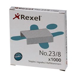 Rexel Grapas 23-8 gralvanizadas -Caja De 1000- Rexel Grapas 23-8 gralvanizadas -Caja De 1000- Precio: 1.49999949. SKU: B1B2JAPVMD