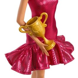 Barbie JFR09 Muñeca Bailarina de Salón Morena con Trofeo y Accesorios