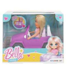 Color Baby Muñeca Bella con Coche 18x10x14 cm