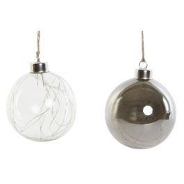 Decoracion Colgante Navidad Tradicional DKD Home Decor Transparente 10 x 10 x 10 cm (2 Unidades) Decoracion Colgante Navidad Tradicional DKD Home Decor Transparente 10 x 10 x 10 cm (2 Unidades)