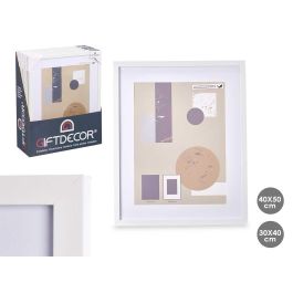 Portafoto de pared madera con paspartú 30x40 cm blanco - Giftdecor (6 Unidades) Precio: 39.79000058. SKU: B1EPA39SXY
