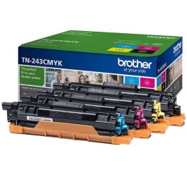 Brother TN-243CMYK Cartucho de Tóner Original - Negro, Cian, Magenta, Amarillo - 1000 páginas - Compatible con DCP-L3510CDW, HL-L3210CW, MFC-L3710CW y más Precio: 185.49999985. SKU: S0436794