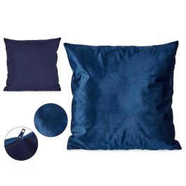 Cojín de terciopelo azul 45x45 cm - Giftdecor (8 Unidades) Precio: 60.88999994. SKU: S3610339